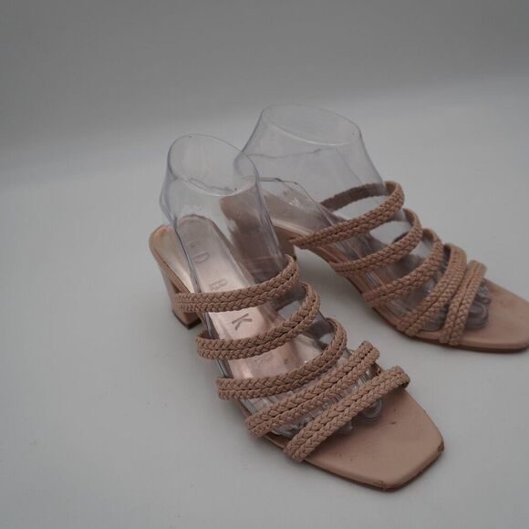 TED BAKER London Emmalii Strappy Slide Sandal Nude Pink Leather Braided. Sz 39.5 - Picture 4 of 7